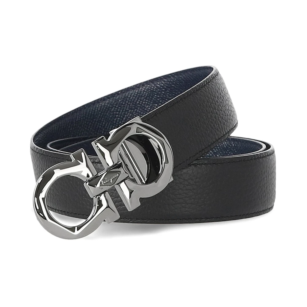 商品Salvatore Ferragamo|SALVATORE FERRAGAMO 黑色男士腰带 67-A161-749909,价格¥1553,第1张图片