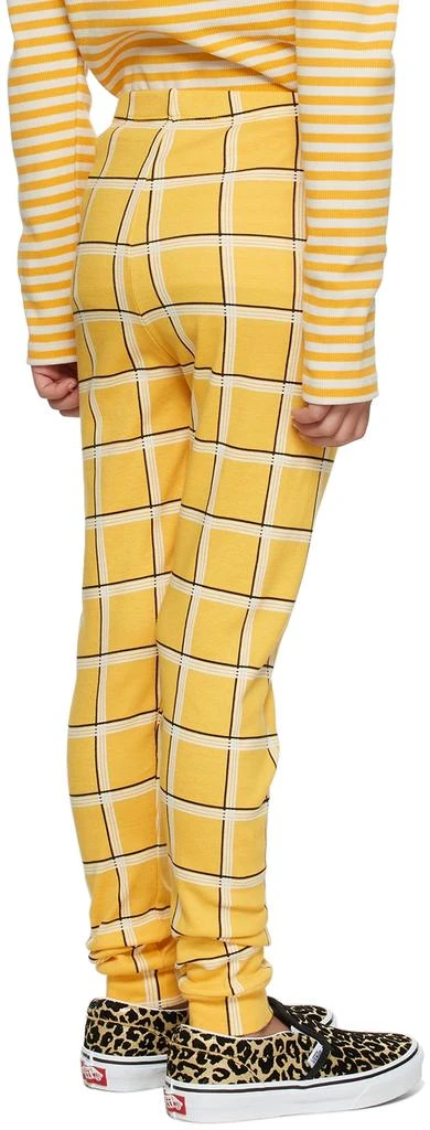 商品Mini Rodini|Kids Yellow Check Leggings,价格¥137,第4张图片详细描述