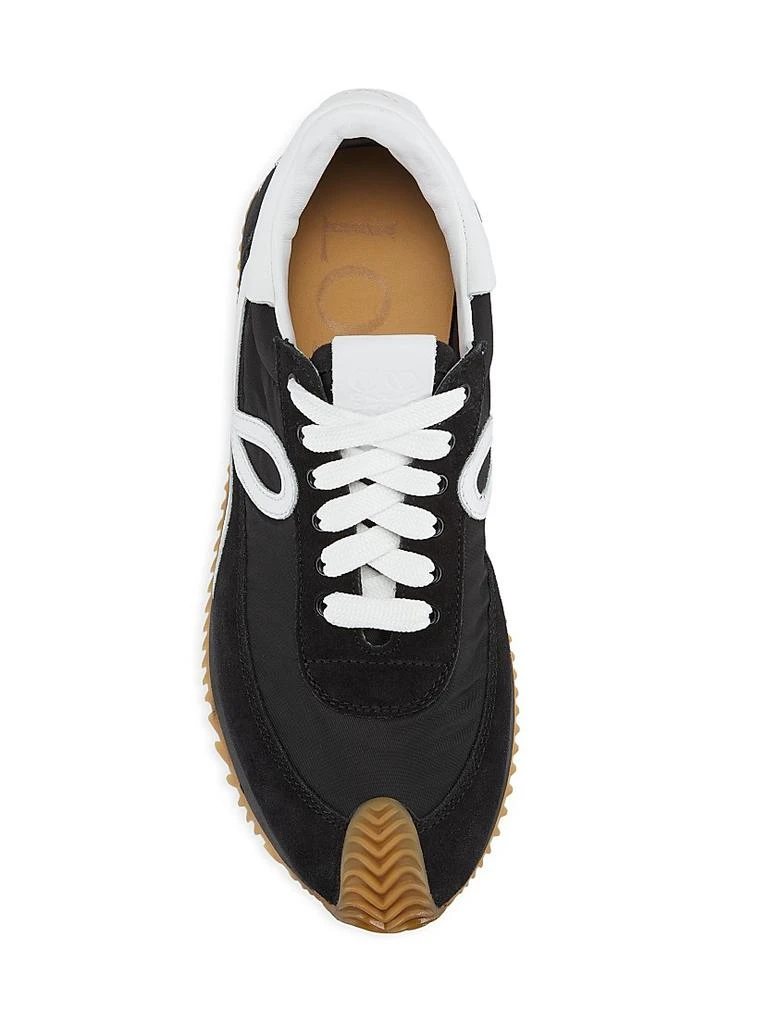 商品Loewe|Women's Flow Runner Mix Leather Sneakers,价格¥5914,第5张图片详细描述