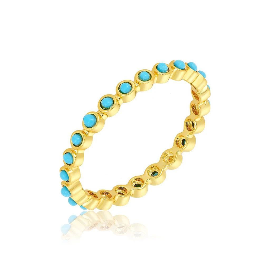 商品ADORNIA|2mm Bezeled Turquoisette Eternity Band Ring,价格¥298,第1张图片