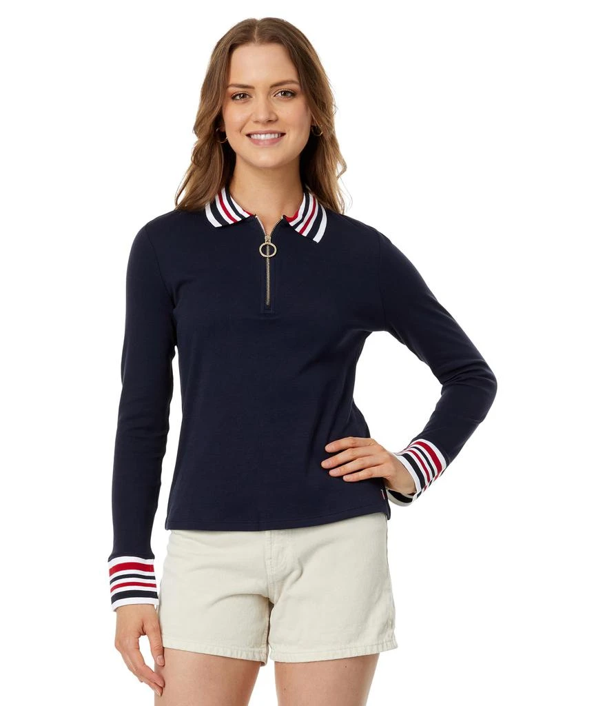 商品Tommy Hilfiger|Long Sleeve 1/4 Zip Polo,价格¥526,第1张图片