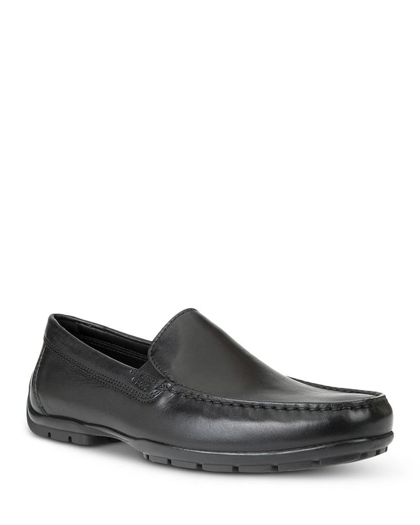 商品Geox|Men's Moner 2 Fit Leather Moc Toe Loafers,价格¥1273,第1张图片