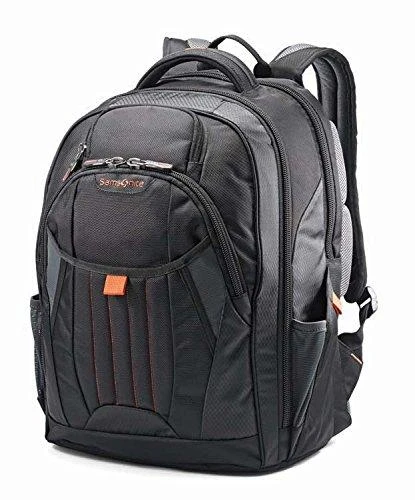 商品Samsonite|Samsonite Tectonic 2 Large Backpack, Black/Orange, 18 x 13.3 x 8.6,价格¥685,第3张图片详细描述