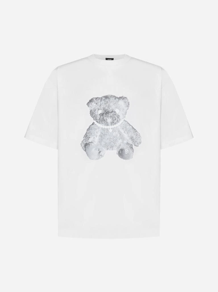 商品We11done|Pearl Necklace Teddy cotton t-shirt,价格¥1492,第1张图片