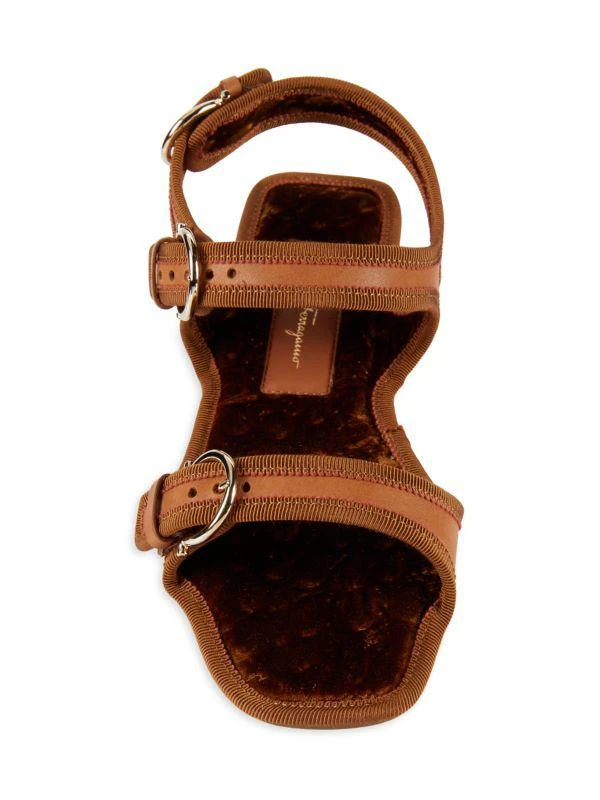商品Salvatore Ferragamo|Anteo Leather Flat Sandals,价格¥2049,第5张图片详细描述