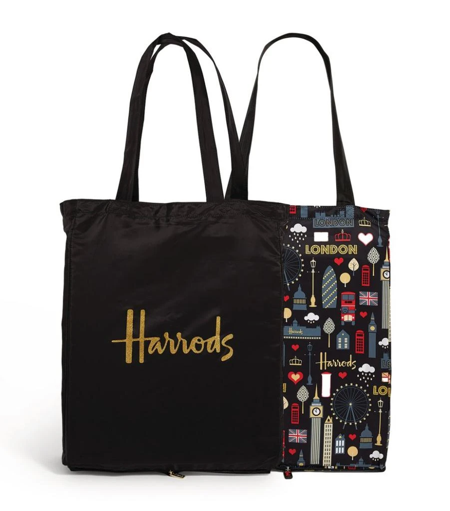 商品Harrods|Recycled Glitter London and Logo Pocket Shopper Bag (Set of 2),价格¥295,第1张图片