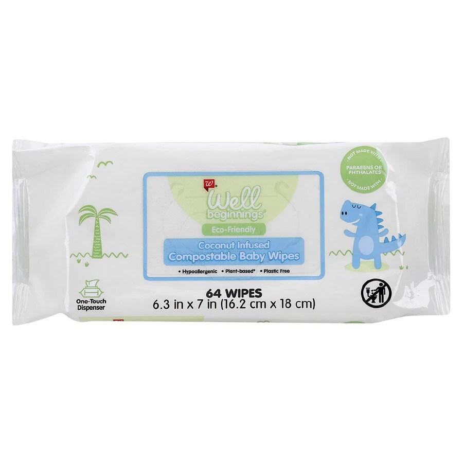 商品Well Beginnings|Baby Eco Friendly Disposable Diaper Wipes,价格¥12,第1张图片