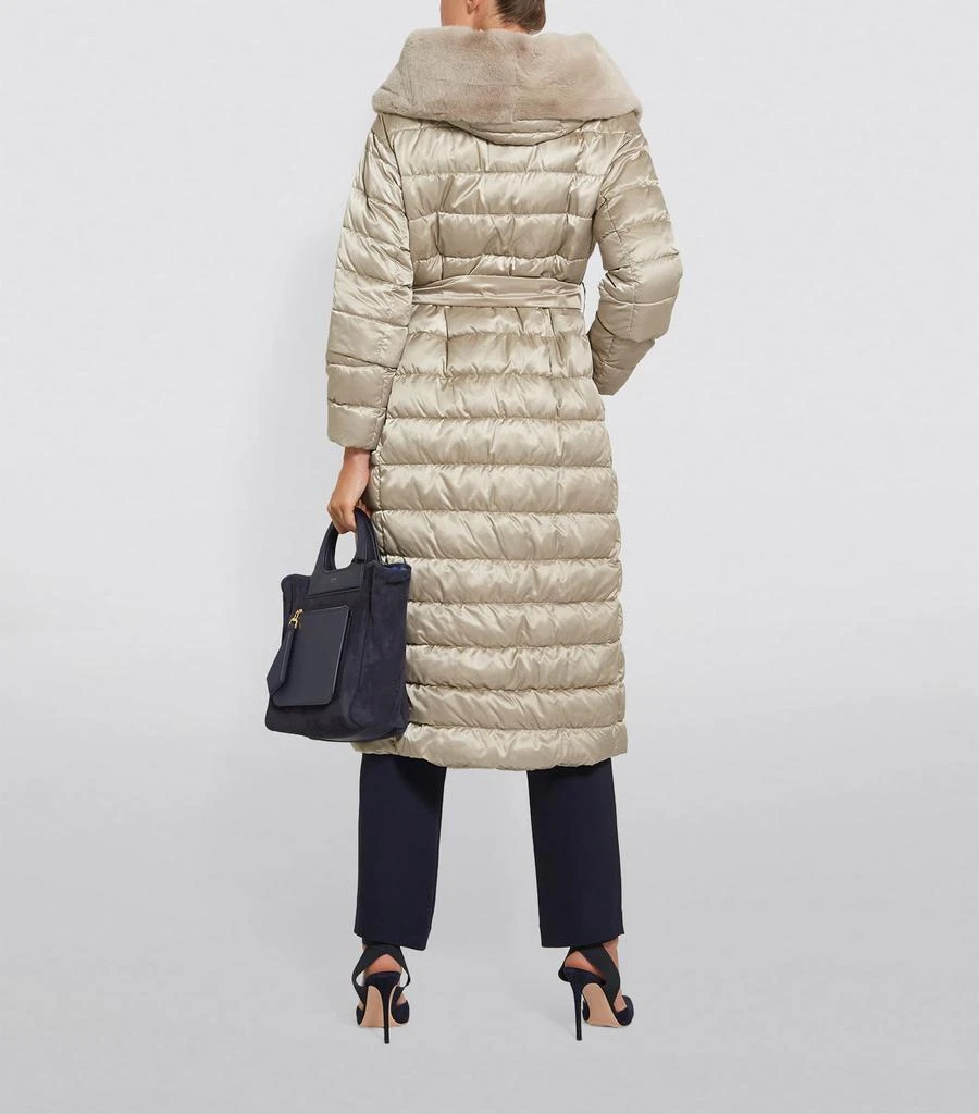 商品Max Mara|The Cube Rabbit Trim Quilted Coat,价格¥14836,第2张图片详细描述