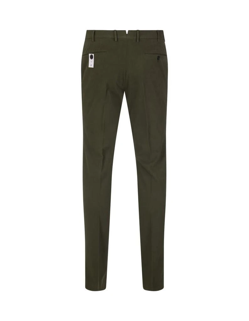 商品PT TORINO|PT TORINO Slim Fit Trousers In Military Stretch Gabardine,价格¥1165,第2张图片详细描述