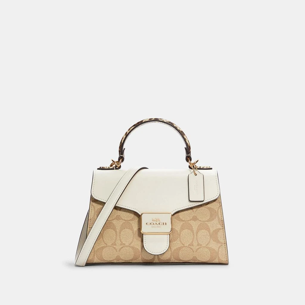 商品Coach|COACH Pepper Satchel In Signature Canvas,价格¥1190,第1张图片