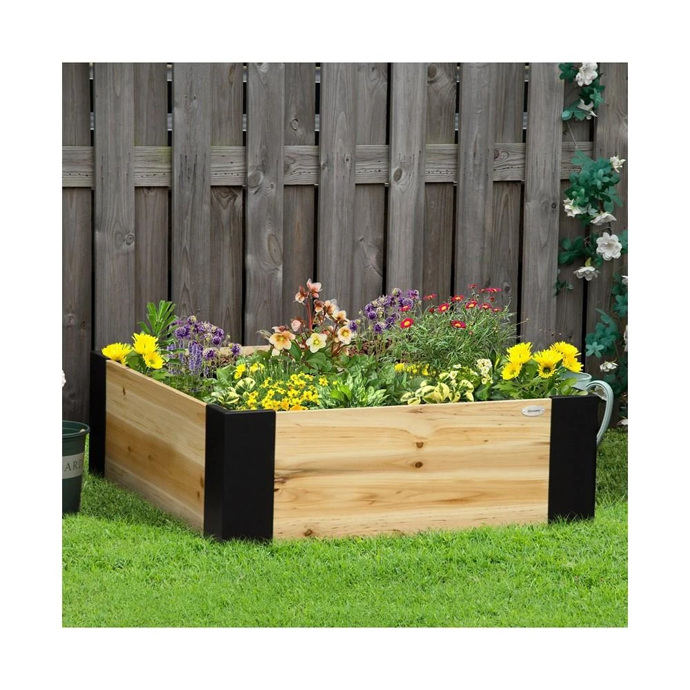 商品Outsunny|Raised Garden Bed Planter with Metal Corner, No Tools Required,价格¥703,第3张图片详细描述