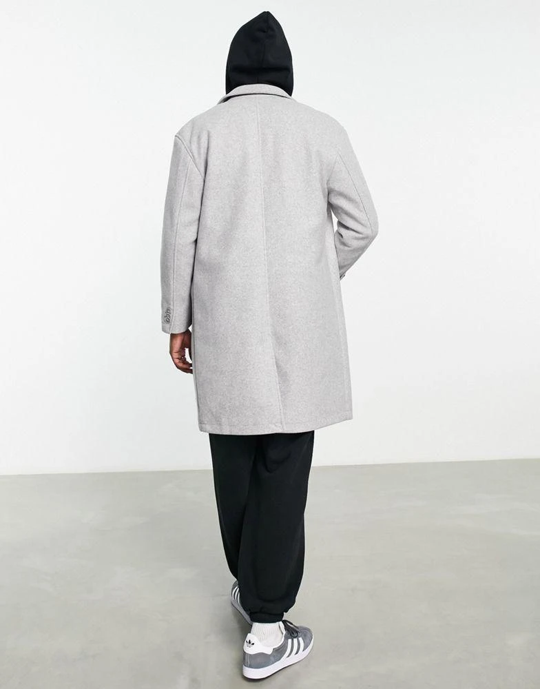商品Bershka|Bershka overcoat in grey,价格¥456,第2张图片详细描述