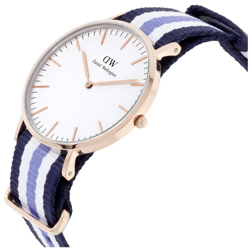 商品Daniel Wellington|Trinity 女士条纹尼龙表带石英腕表 36mm 0509DW,价格¥337,第2张图片详细描述