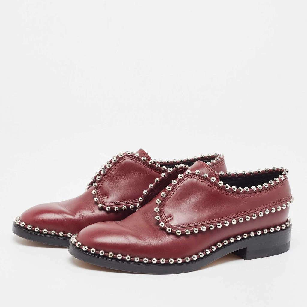 商品[二手商品] Alexander Wang|Alexander Wang Burgundy Leather Wendie Derby Size 36,价格¥1586,第2张图片详细描述