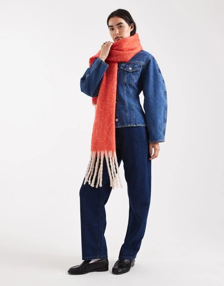 商品Threadbare|Threadbare blanket scarf in red,价格¥161,第2张图片详细描述