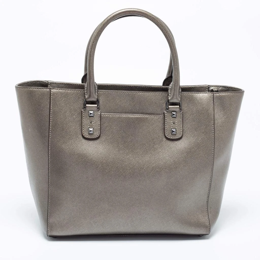 商品[二手商品] Michael Kors|MICHAEL Michael Kors Gun Metal Leather Sandrine Tote,价格¥811,第4张图片详细描述