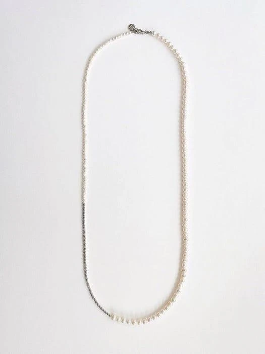 商品LOVE ME MONSTER|Pearl Hematite Two-Way Long Necklace,价格¥1222,第4张图片详细描述