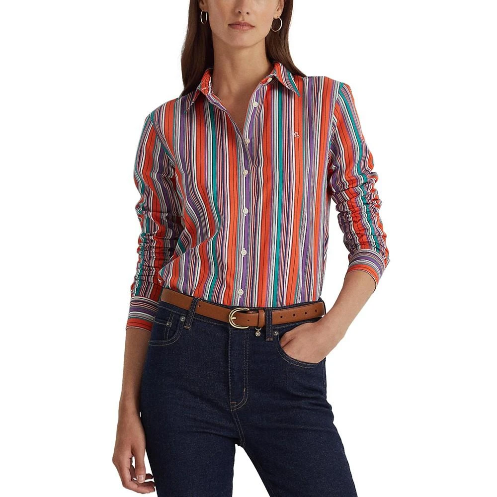 商品Ralph Lauren|女士魅力十字纹皮革腰带,价格¥413,第3张图片详细描述