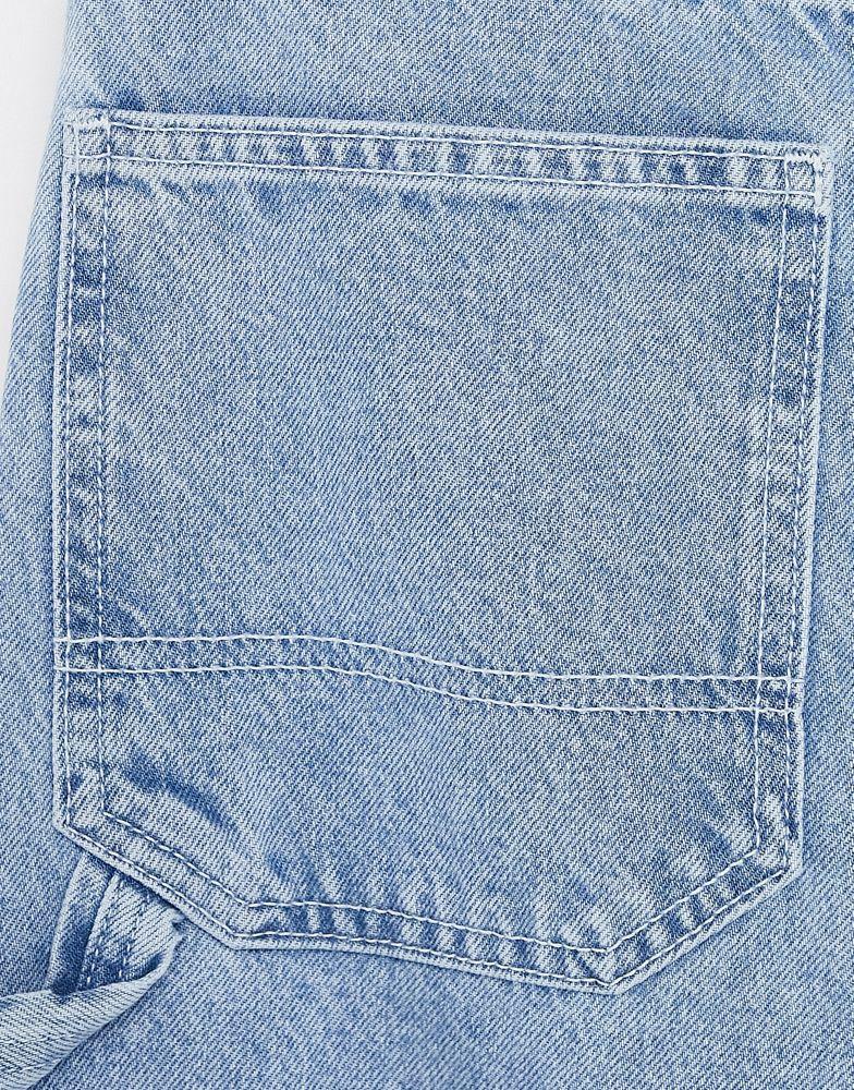 Topshop Carpenter jeans in bleach商品第4张图片规格展示