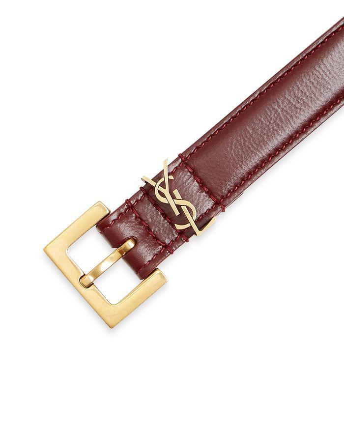 商品Yves Saint Laurent|Women's Cassandre Slim Leather Belt,价格¥3256,第5张图片详细描述