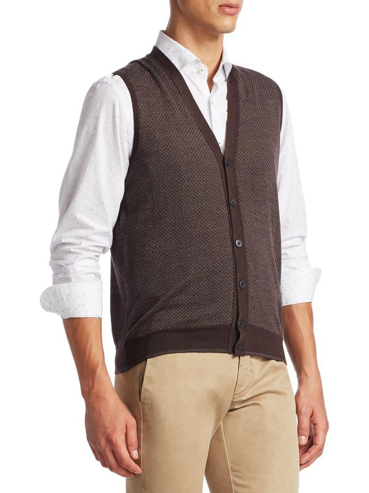 商品Saks Fifth Avenue|COLLECTION Diamond Merino Wool Vest,价格¥668,第3张图片详细描述