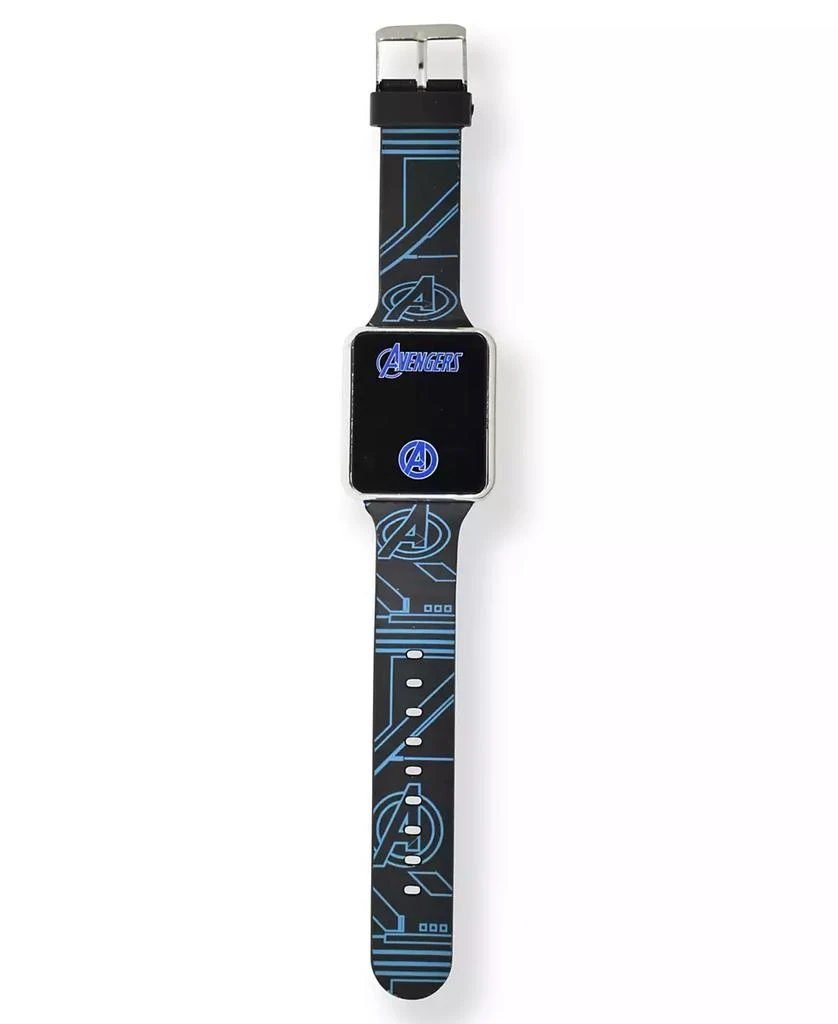 商品Accutime|Avengers Kid's Touch Screen Black Silicone Strap LED Watch, 36mm x 33 mm,价格¥128,第3张图片详细描述