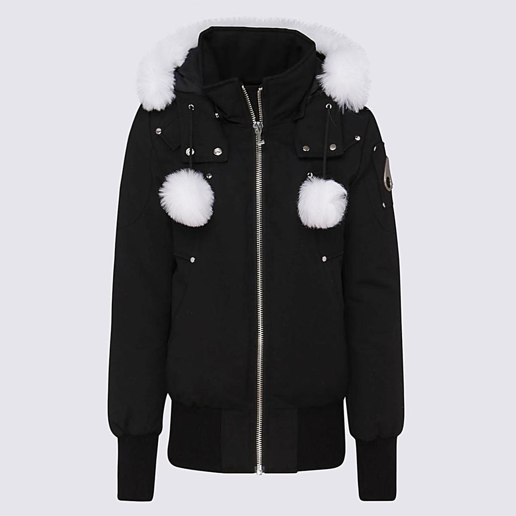 MOOSE KNUCKLES BLACK AND WHITE DEBBIE DOWN JACKET商品第1张图片规格展示