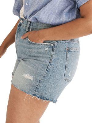 Distressed Denim Shorts商品第3张图片规格展示