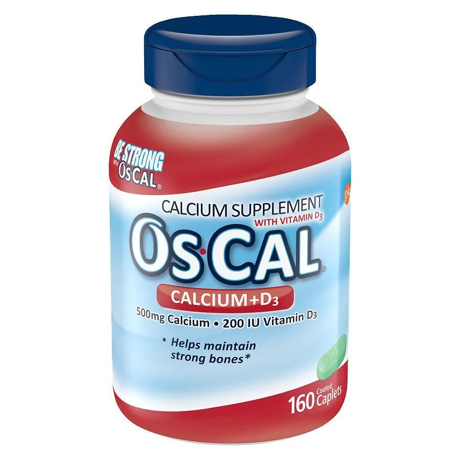 商品Os Cal|Calcium 500mg with Vitamin D3 200 IU, Caplets,价格¥119,第1张图片