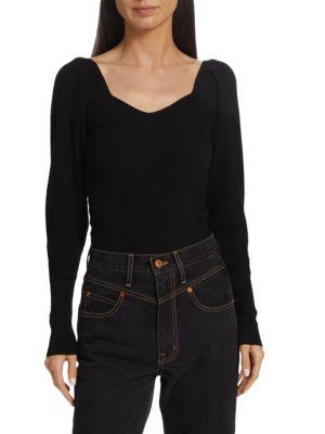 Ribbed Sweetheart Sweater商品第1张图片规格展示