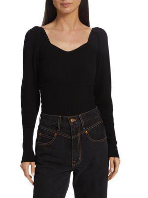 商品Design History|Ribbed Sweetheart Sweater,价格¥375,第1张图片