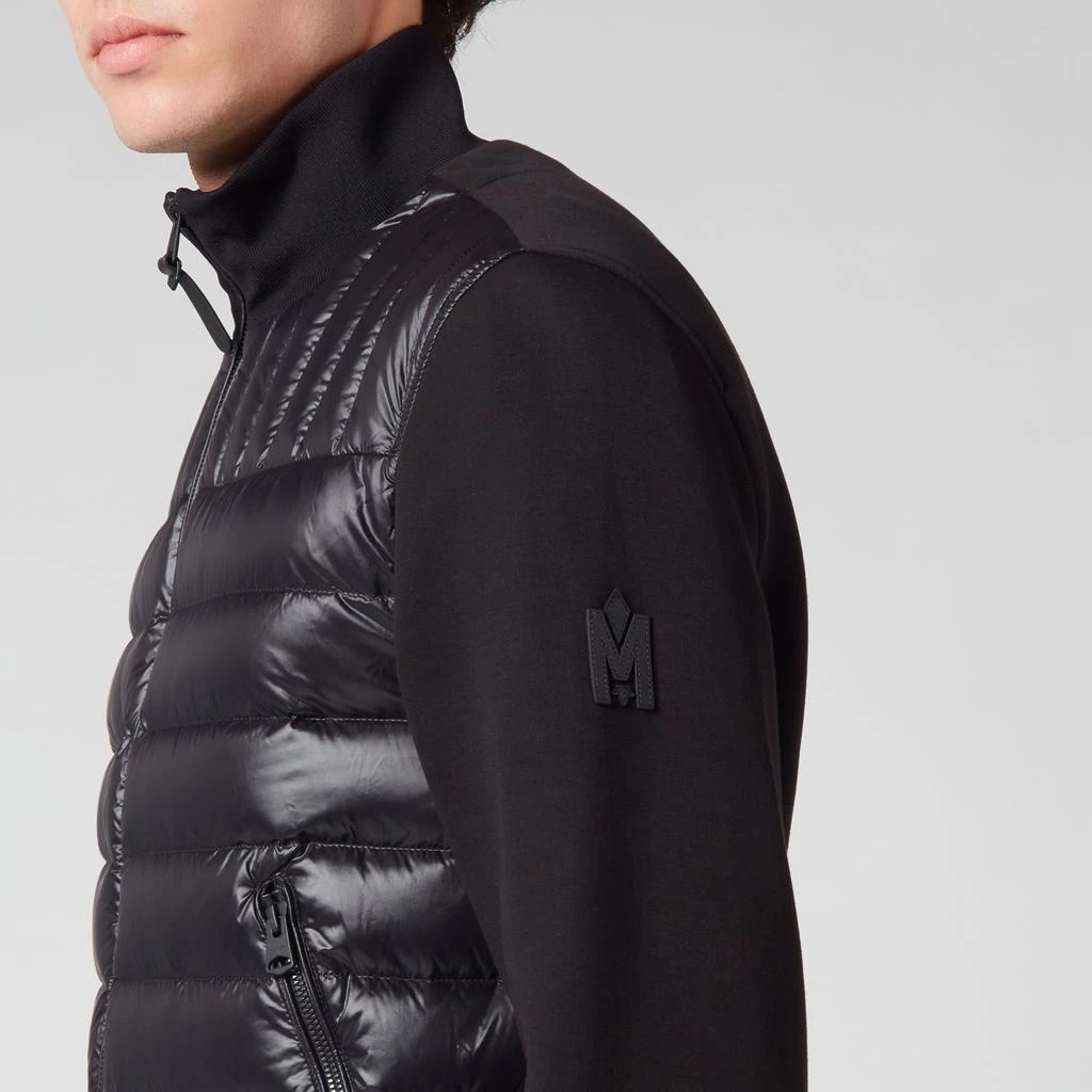 商品Mackage|Mackage Men's Collin Bomber Jacket with Quilted Down Front Body - Black,价格¥1859,第4张图片详细描述