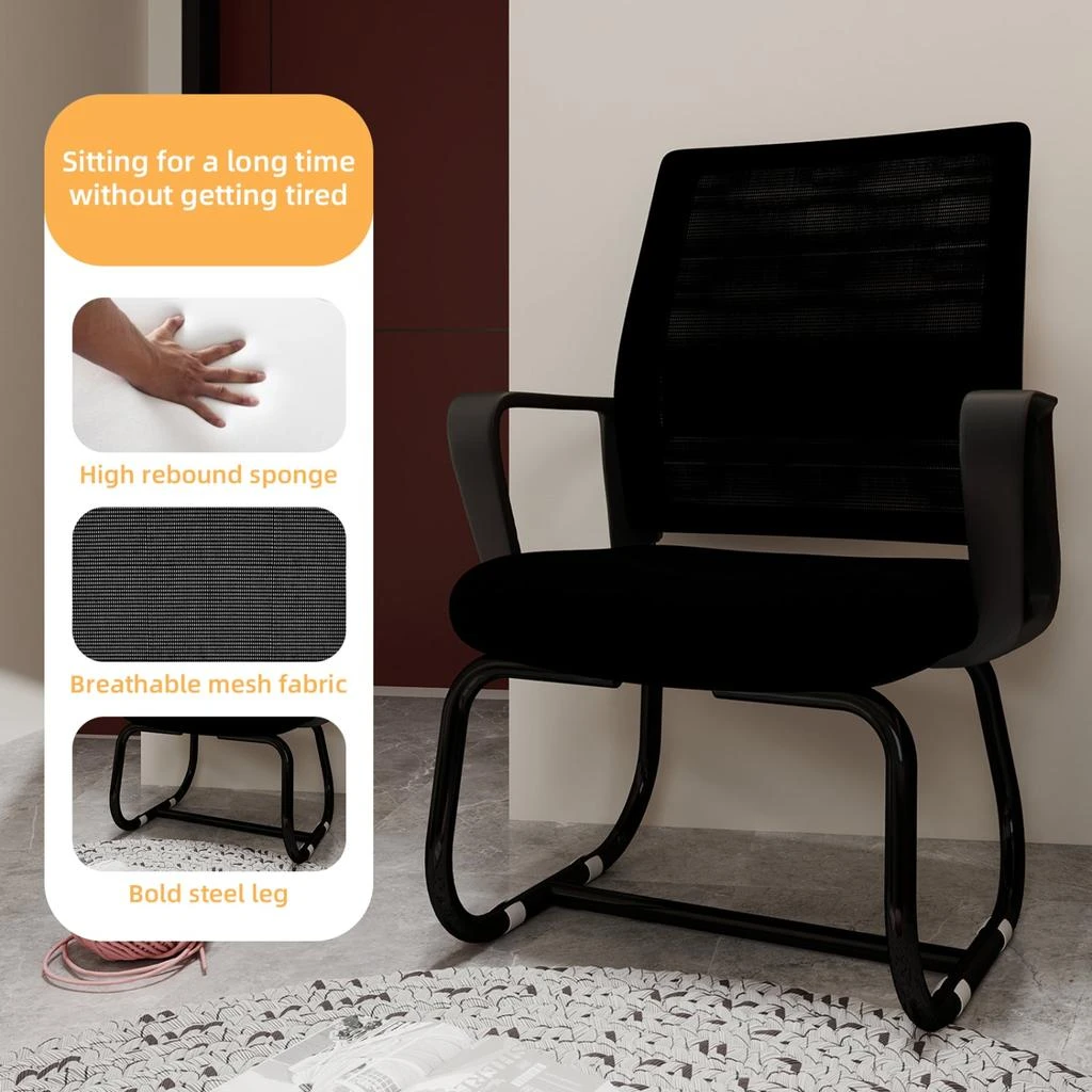 Streamdale Modern Office Chair - Metal Frame, Soft, Multiple Colors 商品