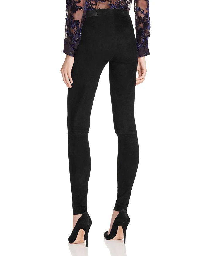 商品Alice + Olivia|Alice + Olivia Zip Front Suede Leggings,价格¥6036,第2张图片详细描述