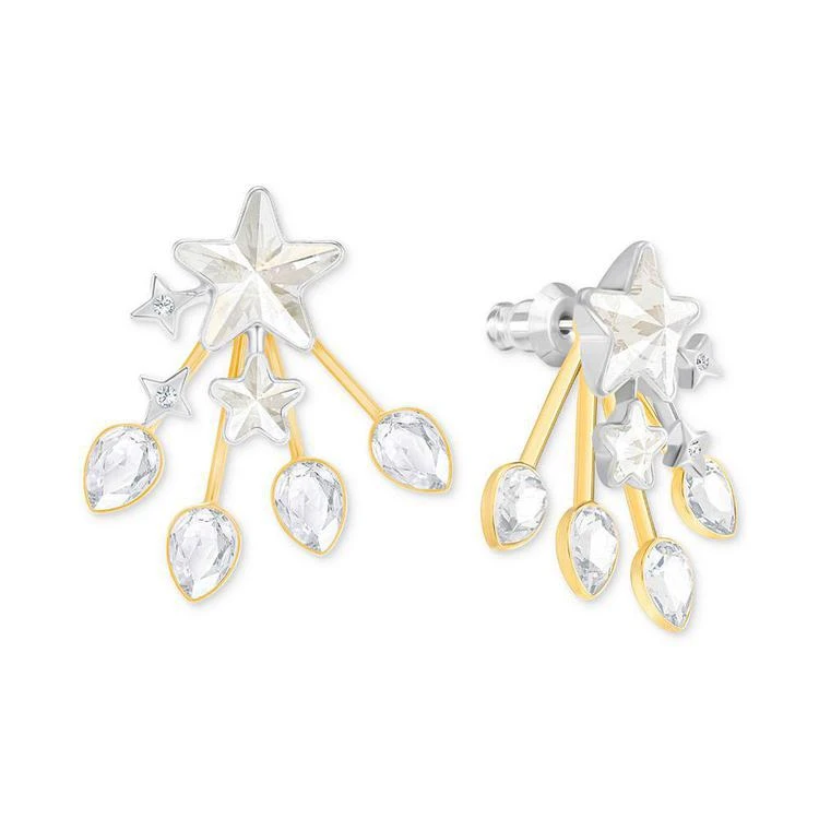 商品Swarovski|Two-Tone Star & Crystal Jacket Earrings,价格¥667,第1张图片