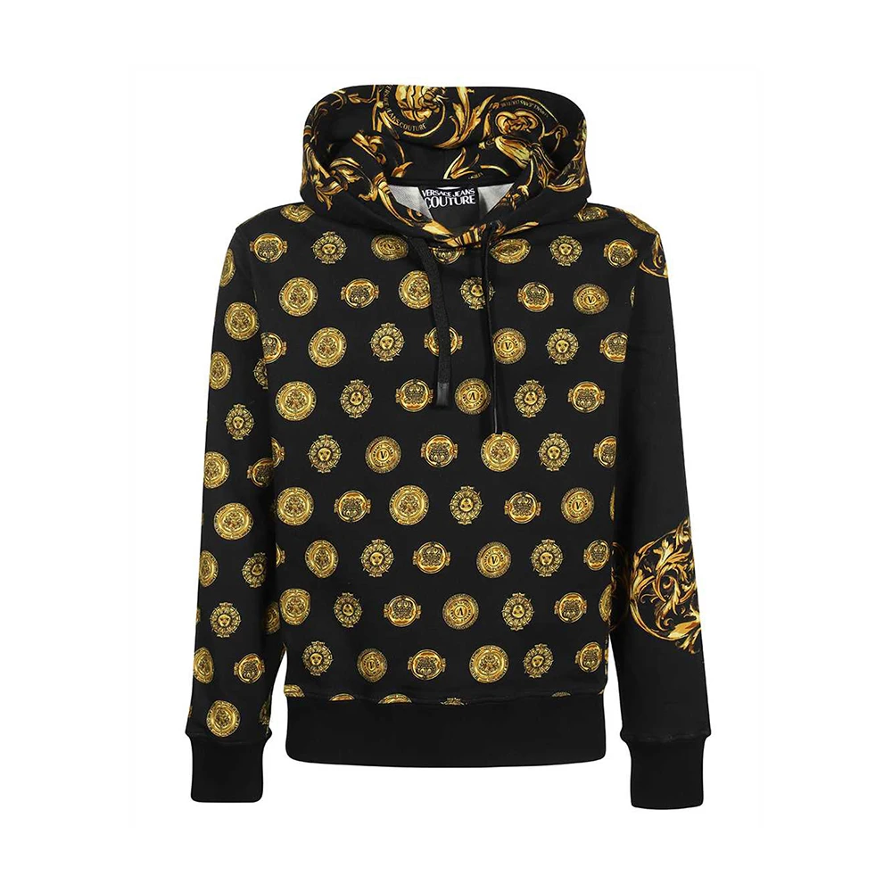 商品Versace|VERSACE JEANS COUTURE 黑色男士卫衣/帽衫 72GAI3H1-FS030-G89,价格¥2066,第1张图片