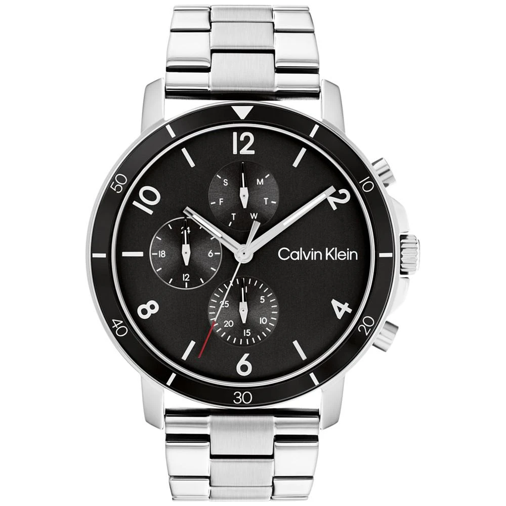 商品Calvin Klein|Men's Gauge Stainless Steel Bracelet Watch 46mm,价格¥1356,第1张图片
