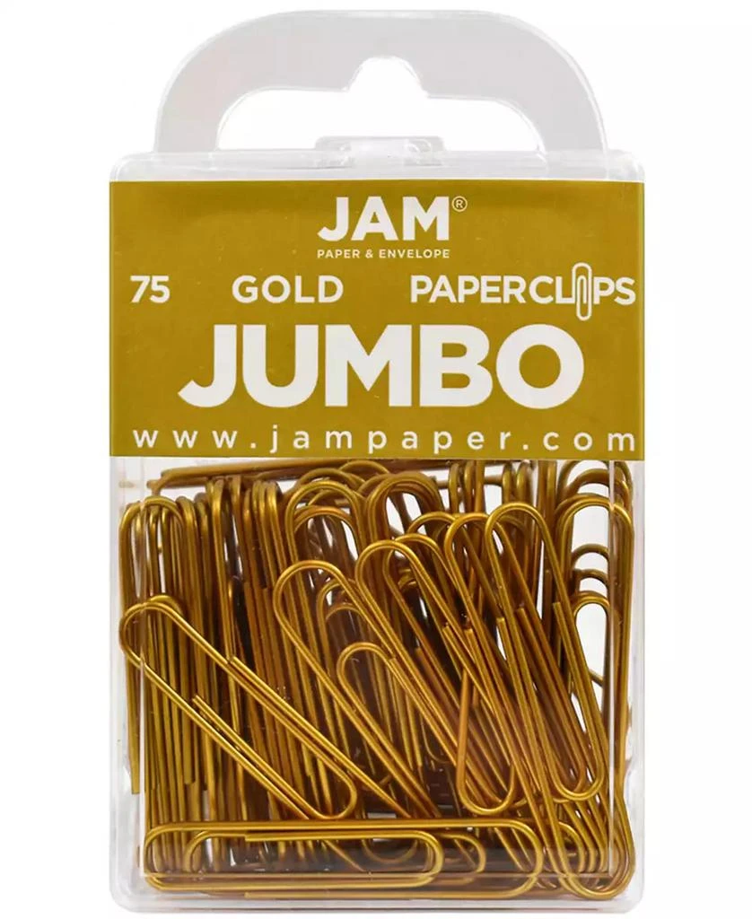 商品JAM Paper|Colorful Jumbo Paper Clips - Large 2" - Paperclips - 75 Pack,价格¥78,第1张图片