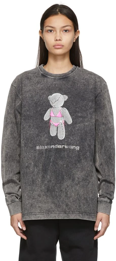 商品Alexander Wang|Grey Long Sleeve T-Shirt,价格¥2265,第1张图片