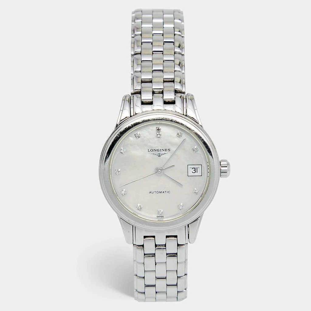 商品[二手商品] Longines|Longines Mother of Pearl Stainless Steel Flagship L4.274.4.87.6 Women's Wristwatch 26 mm,价格¥4840,第1张图片