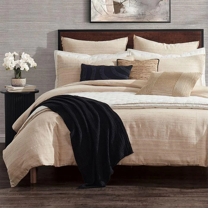 商品Donna Karan|Home Elements Raw Silk Blend Duvet Cover, King,价格¥1666,第1张图片详细描述
