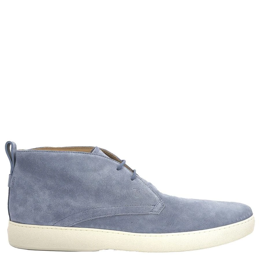 商品Tod's|Men's Light Blue Suede Uomo Gomma Ankle Boots,价格¥1459,第1张图片