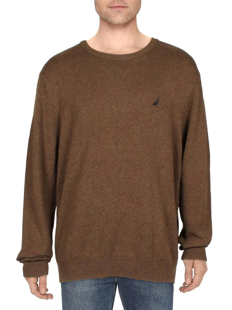 商品Nautica|Mens Heathered Long Sleeve Crewneck Sweater,价格¥302,第1张图片