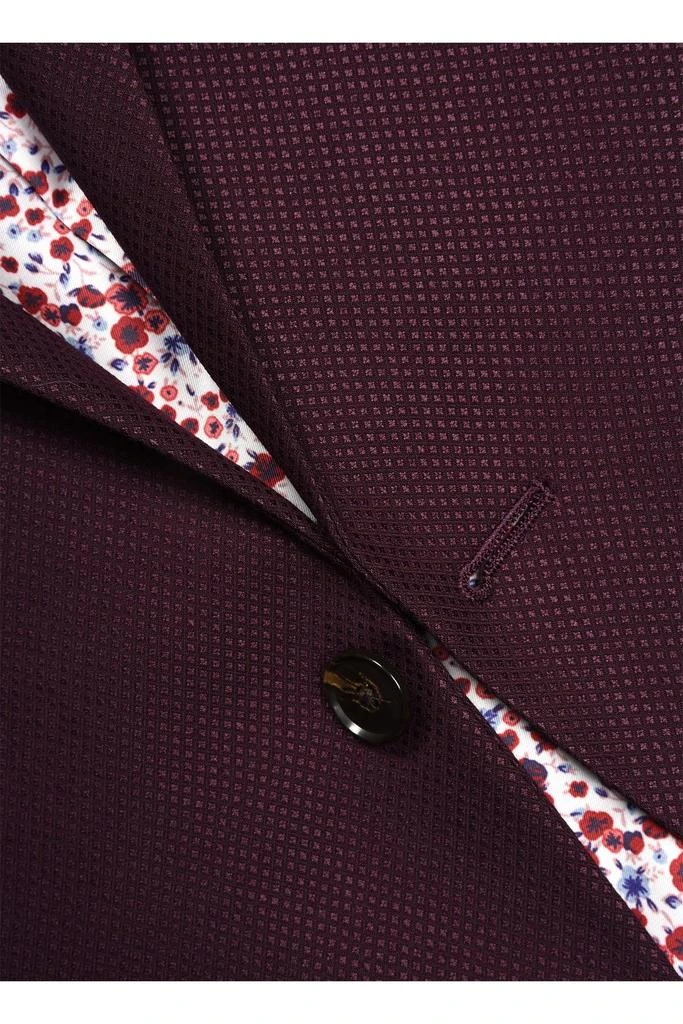 Burgundy Peak Lapel Slim Fit Blazer 商品