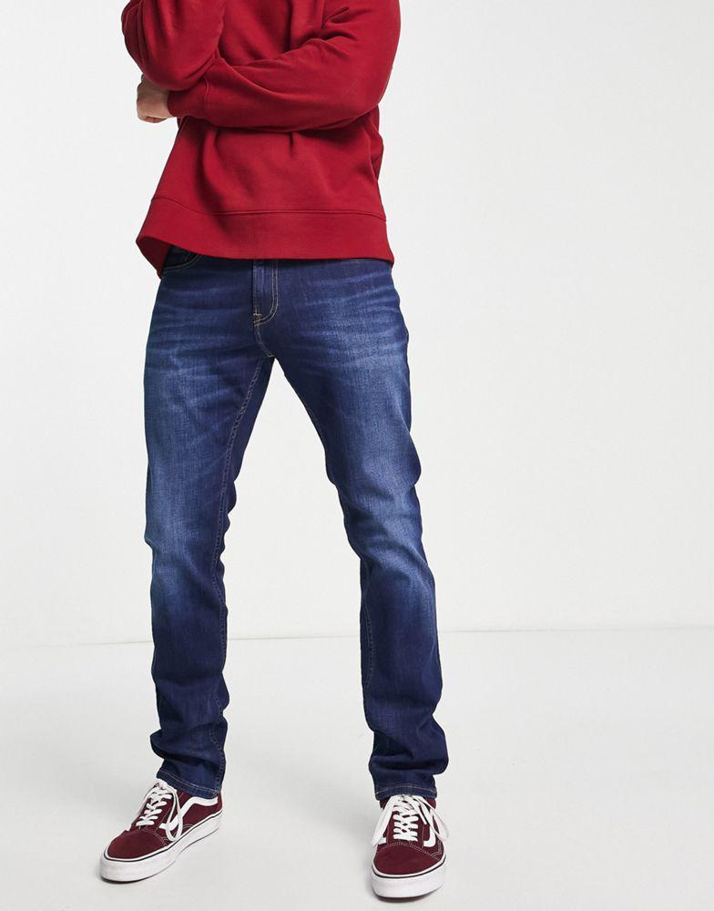 商品Tommy Hilfiger|Tommy Jeans Scanton slim fit jeans in aspen dark wash,价格¥534,第1张图片