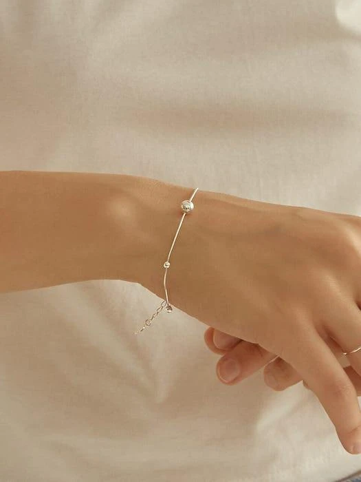 商品LUNNE|Silver Ball Chain Silky Bracelet #LSB02,价格¥440,第1张图片