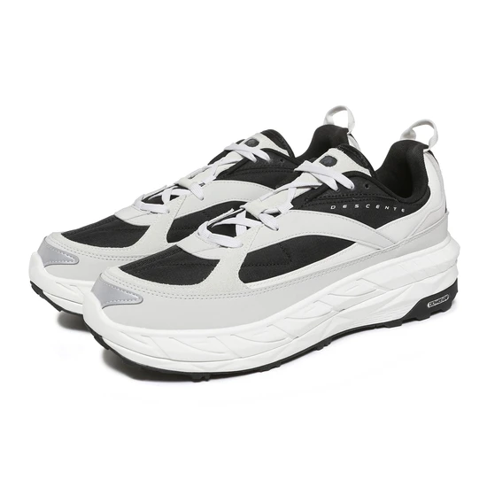 商品DESCENTE|【享贝家】DESCENTE 迪桑特 厚底舒适休闲运动鞋 女款 灰黑色 SM313LCR92-GRY0（现采购商品，下单后12天内发货）,价格¥618,第1张图片