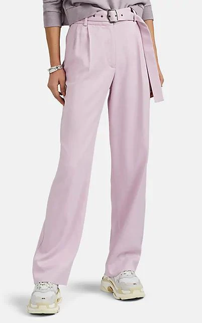 商品Sies Marjan|Blanche Belted Wide-Leg Pleated Trousers,价格¥2323,第1张图片
