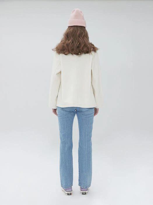 商品MUDIDI|Collar Block Denim Jacket 003,价格¥1947,第3张图片详细描述