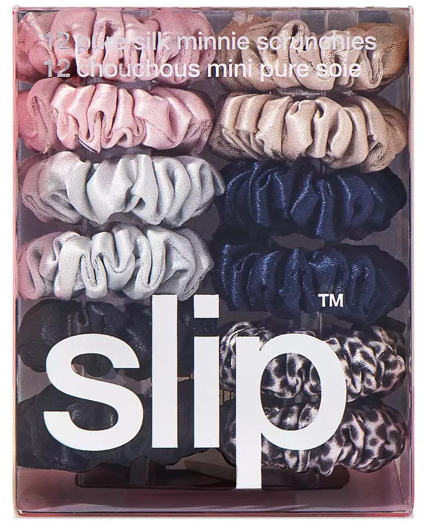 商品Slip|12-Pc. Pure Silk Minnie Scrunchies Classic Set,价格¥297,第4张图片详细描述